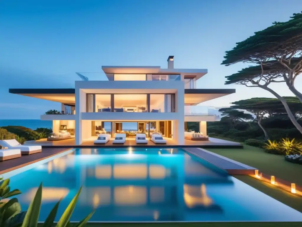 Experiencias VIP en Punta del Este: lujosa villa frente al mar con piscina infinita privada y diseño arquitectónico moderno