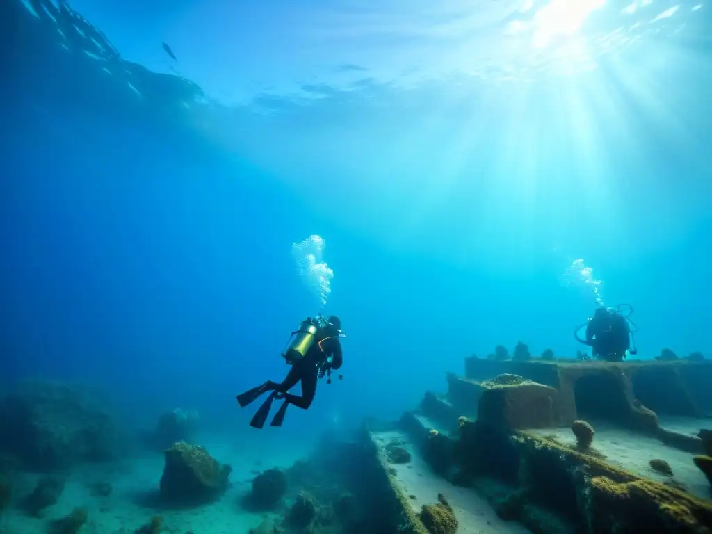 Exploración de sitios arqueológicos sumergidos en Uruguay: buzos capturan la historia oculta bajo el mar