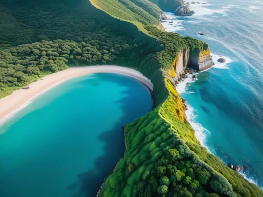 Exploradores de mochila recorren la costa uruguaya, disfrutando de la naturaleza y la aventura