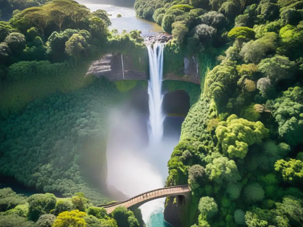 Explora la exuberante selva de Uruguay con este sendero hacia una cascada impresionante