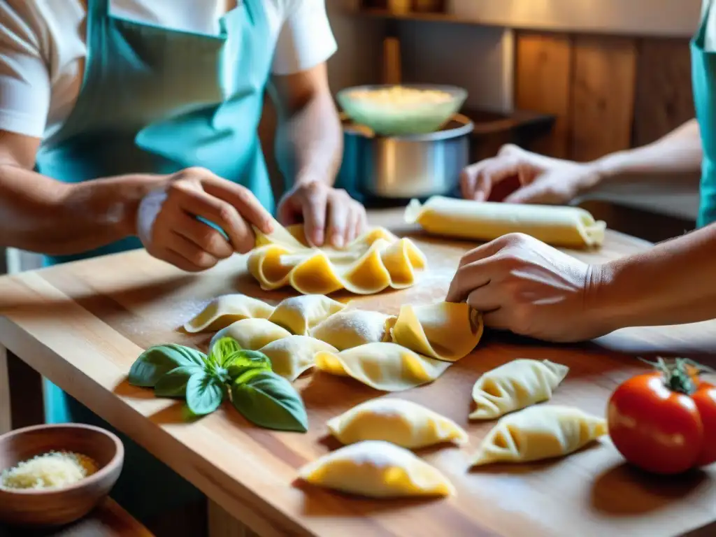 Familia uruguaya preparando recetas pastas caseras con amor