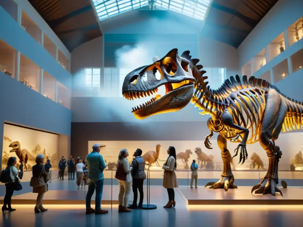 Familias maravilladas por esqueleto de dinosaurio en el Museo de Historia Natural Uruguay Experiencia