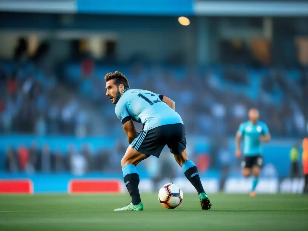 Fotógrafo de deportes en Uruguay capturando la emoción de un partido de fútbol