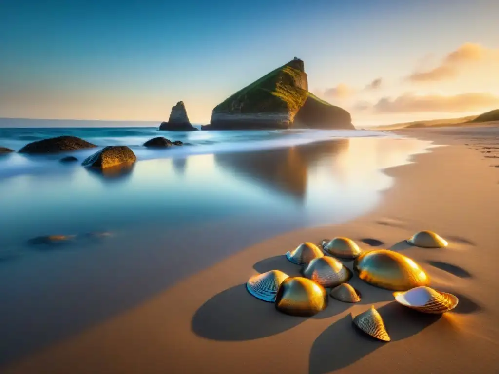 Amanecer en la playa: fotógrafo solitario captura la serenidad en Uruguay Un fotógrafo captura la soledad de una playa escondida al amanecer en Uruguay