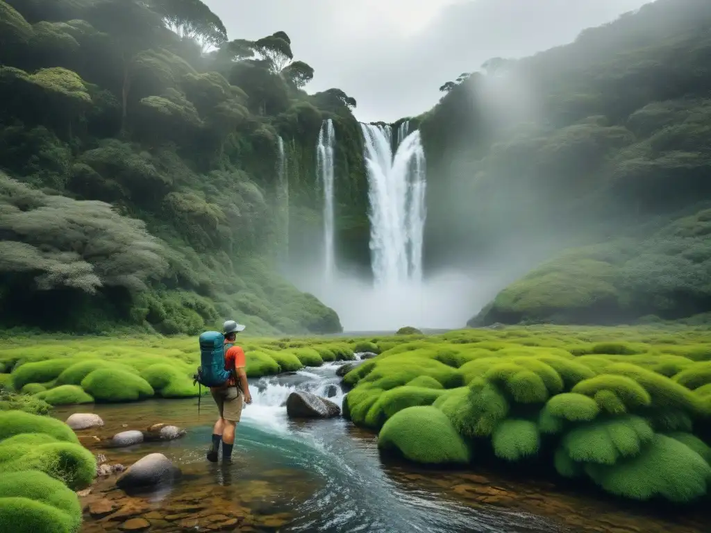 Un grupo de aventureros disfruta de la naturaleza en Uruguay con filtros de agua para aventureros