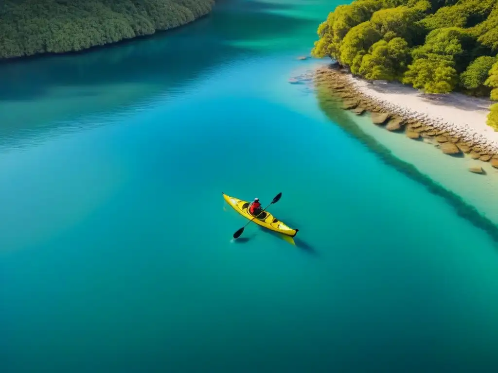 Un grupo de kayakistas disfruta de una experiencia inolvidable en Laguna Garzón