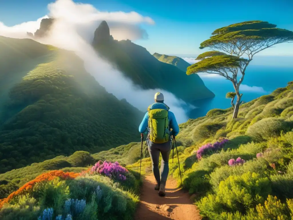 Un grupo de principiantes en trekking en Uruguay, listos para la aventura