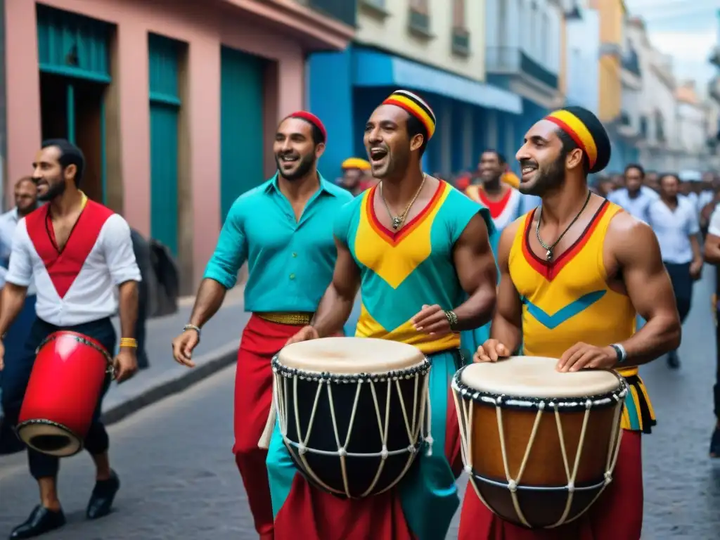 Herencia africana en Uruguay: Tambores de candombe suenan con pasión en las calles de Montevideo, envolviendo a todos en su energía cultural