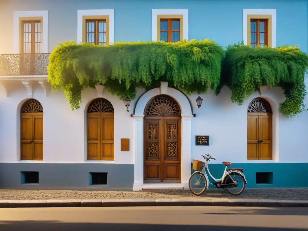 Hermosa arquitectura colonial en Colonia del Sacramento, Uruguay, con detalles intrincados