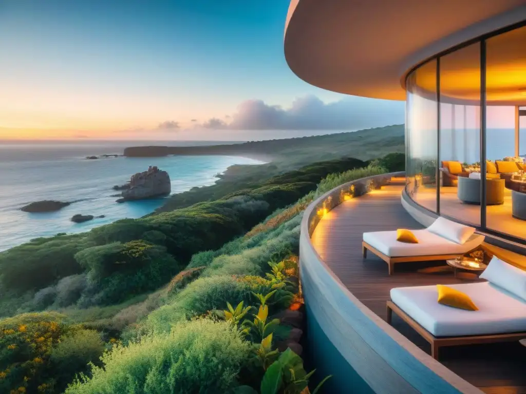 Hermoso hotel boutique en Uruguay con vistas al mar, rodeado de naturaleza y atardeceres