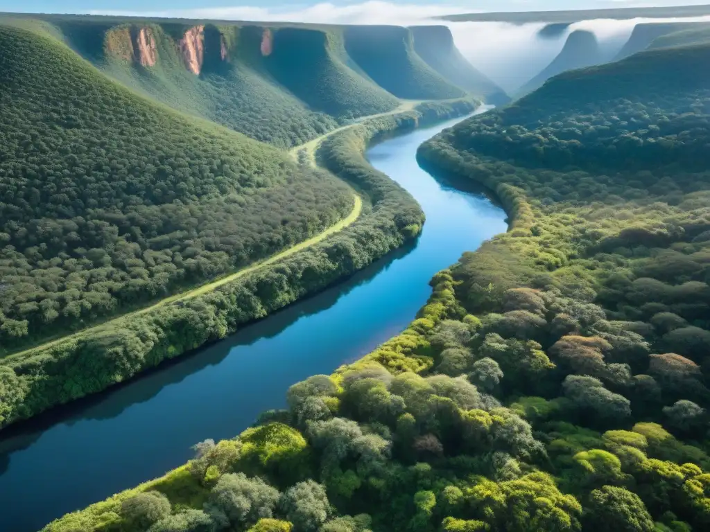 Imagen de Quebrada de los Cuervos en Uruguay, parque nacional impresionante para el turismo sostenible