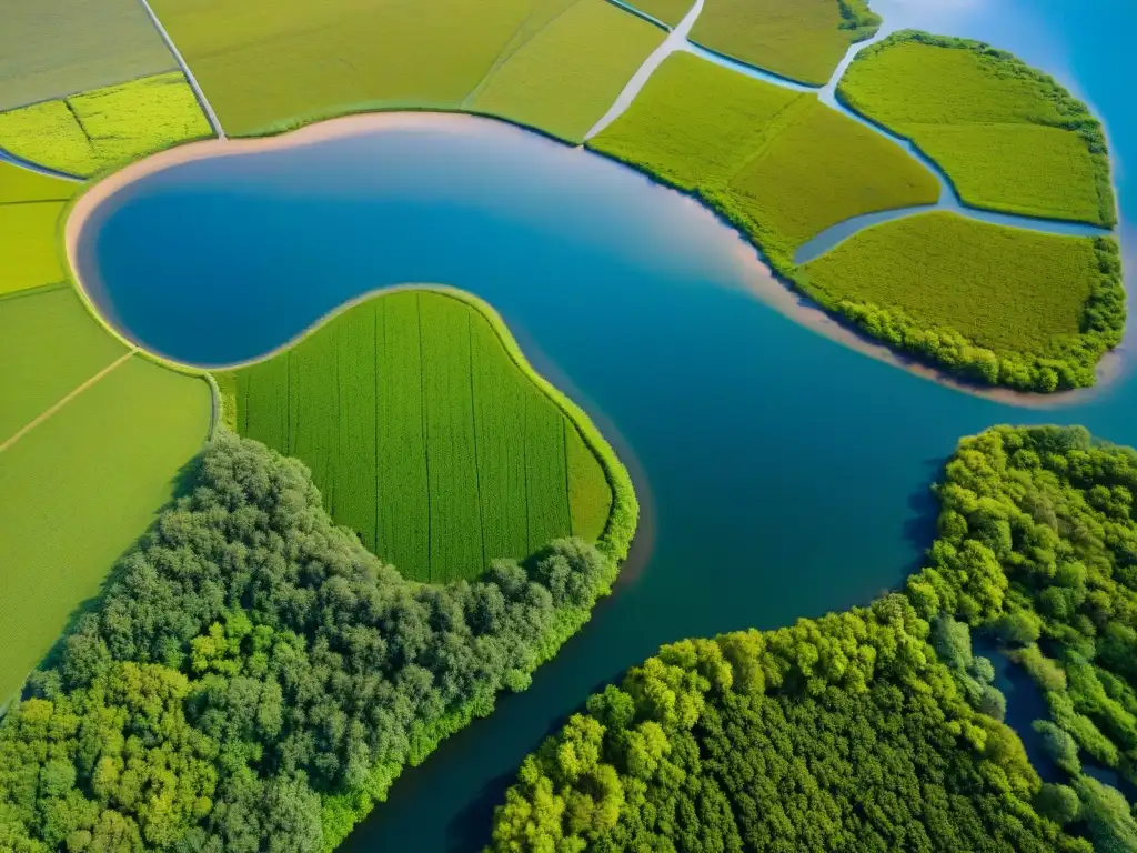 Impactante transformación de humedales a tierras agrícolas en Uruguay, reflejando la influencia humana en los ecosistemas