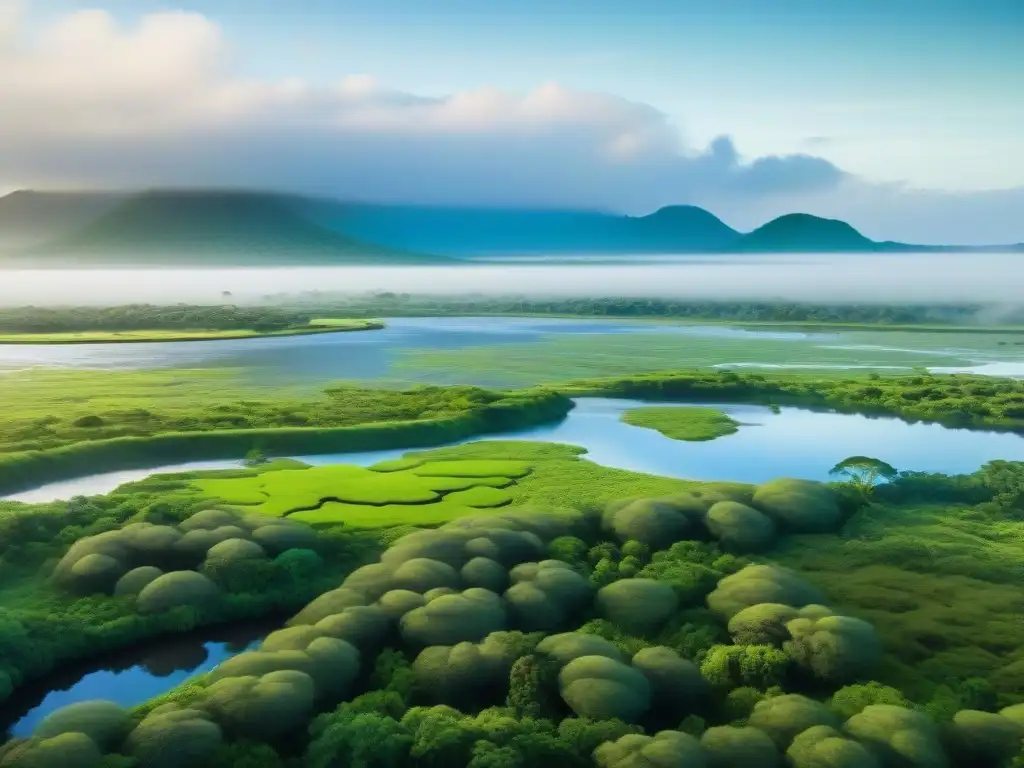 La importancia de reservas naturales en Uruguay: Un ecosistema diverso en el Parque Nacional Esteros de Farrapos, con aves y río sereno