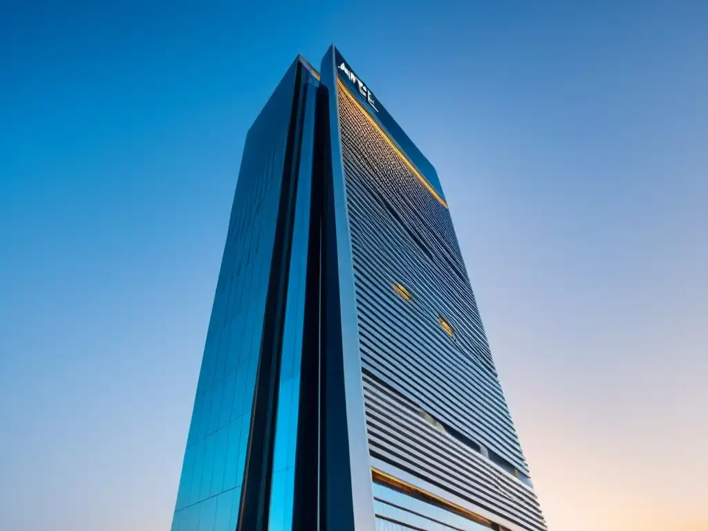 Impresionante imagen de la moderna Torre Antel en Montevideo, reflejando innovación y arquitectura Montevideo patrimonio cultural