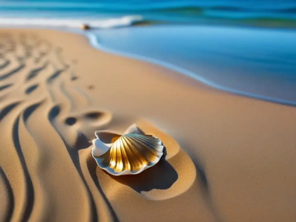 Un impresionante paisaje documental que captura la arena dorada y aguas cristalinas de la Playa La Pedrera en Uruguay