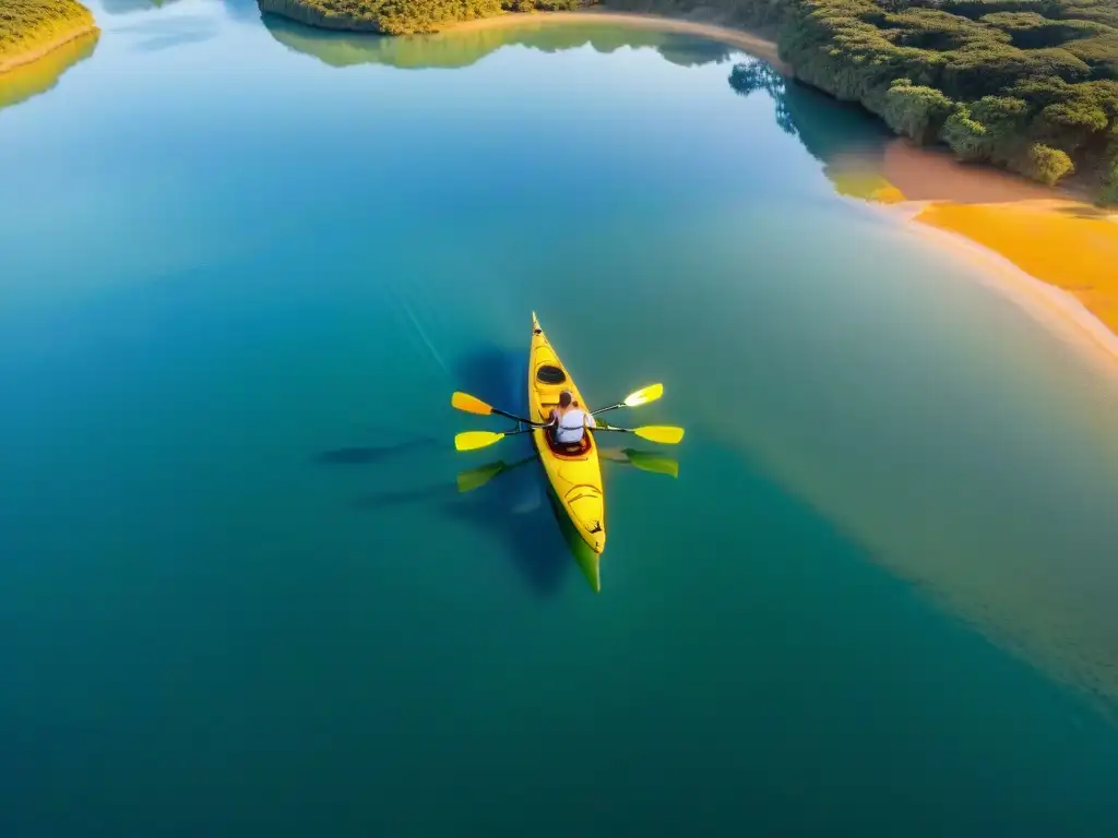 Inolvidable paseo en kayak en familia por Laguna Garzón al atardecer en Uruguay