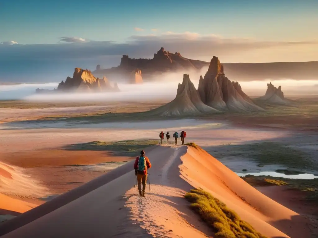 Inspiradora imagen del Valle de la Luna en Uruguay, reflejando la armonía entre humanos y naturaleza en proyectos ecoturismo