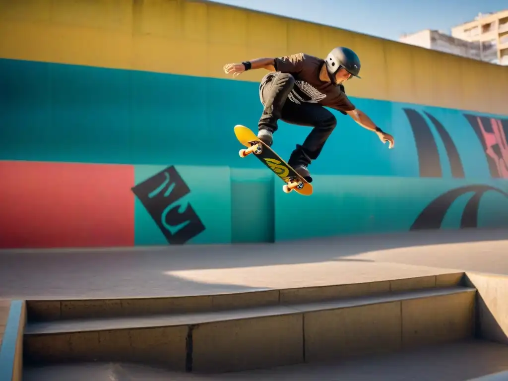 Jóvenes skaters y riders de BMX en Montevideo, Uruguay, mostrando su pasión por el deporte urbano