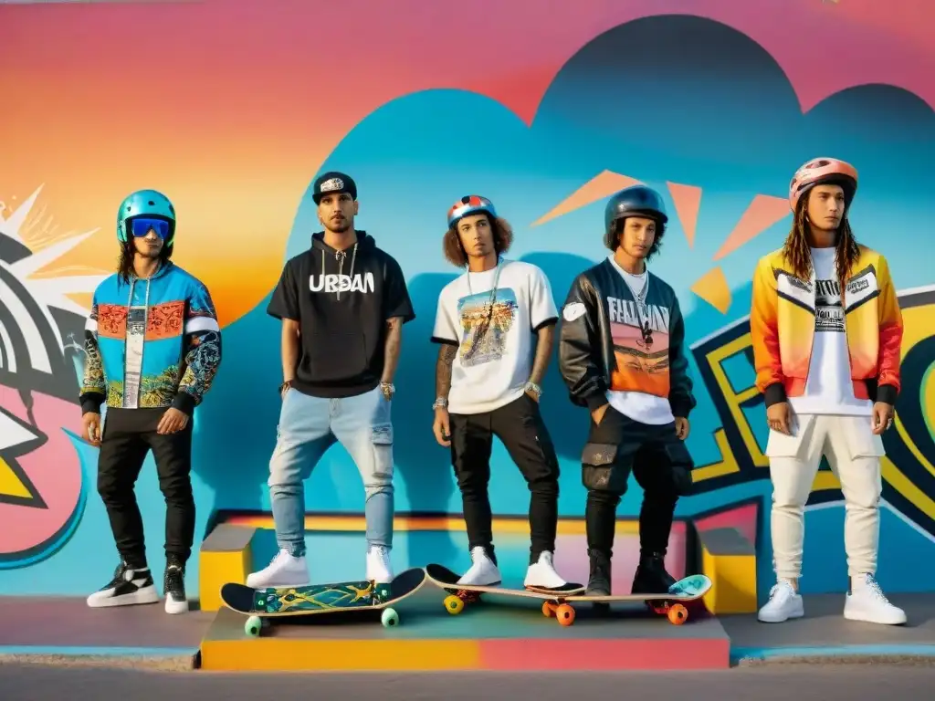 Jóvenes skaters y riders uruguayos lucen su moda urbana influenciada por el skate y BMX en un colorido skate park graffiteado