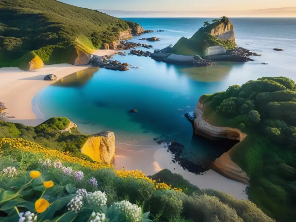 Descubre las joyas ocultas de Uruguay en esta playa escondida al atardecer