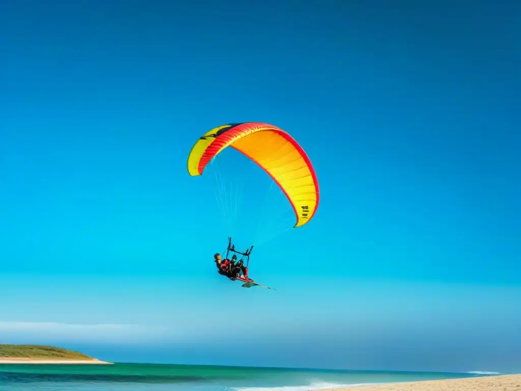 Kitesurfistas en La Laguna Garzón, Uruguay, uno de los mejores spots kitesurf Uruguay