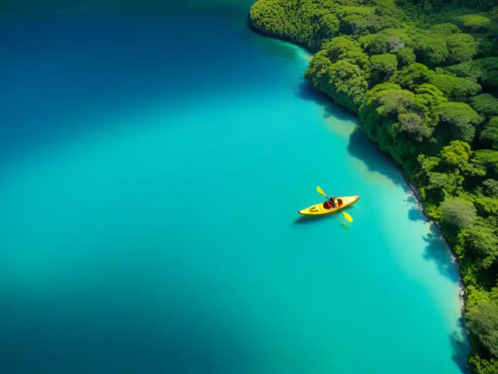 Explora la Laguna de Castillos en kayak, aguas cristalinas y naturaleza exuberante