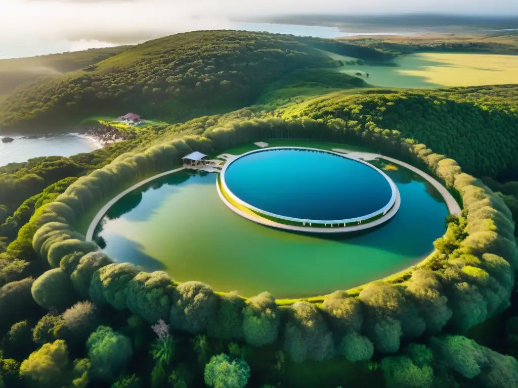 Lujo sostenible en Uruguay: Resort ecológico entre colinas verdes y aguas turquesas, arquitectura sustentable y actividades ecoamigables