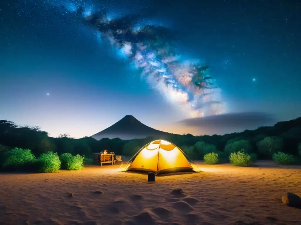 Un mágico campamento bajo las estrellas en Uruguay