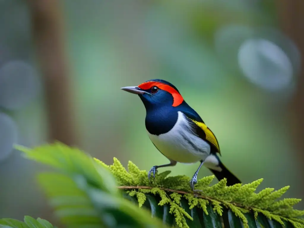 Magnífico ritual de apareamiento de un ave en los exuberantes bosques de Uruguay