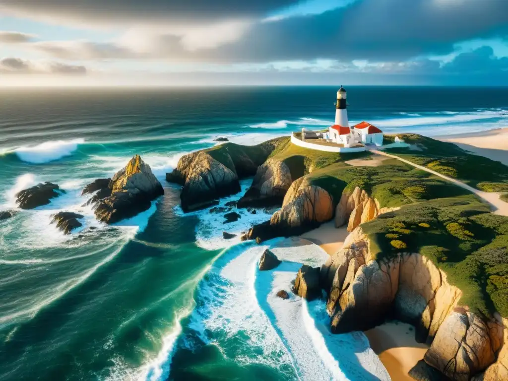 Descubre la majestuosa belleza de Cabo Polonio, con su costa escarpada, playas prístinas y el icónico faro en un promontorio rocoso