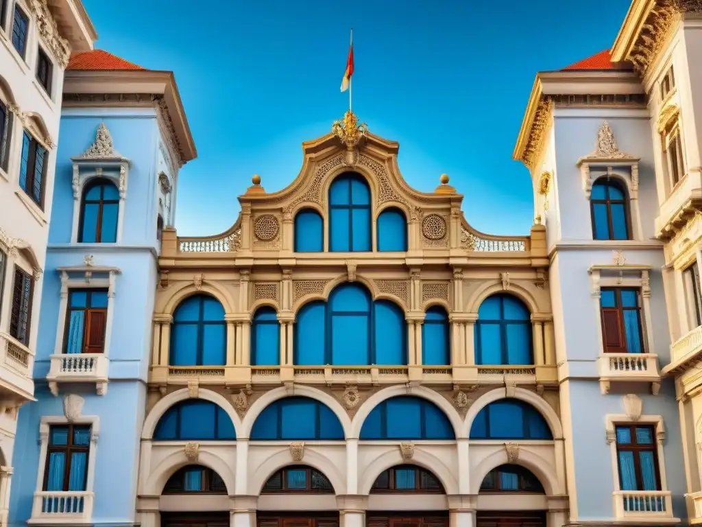 Majestuosa fachada del Palacio Salvo en Montevideo resalta la influencia europea en la arquitectura uruguaya