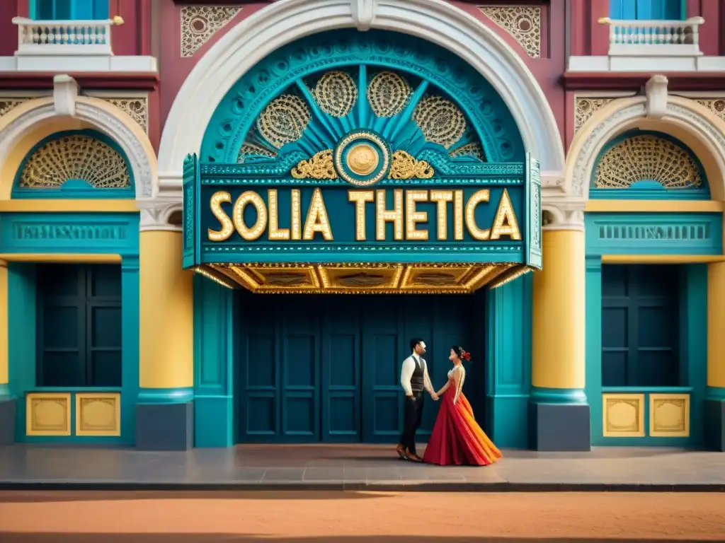 La majestuosa fachada del Teatro Solís en Montevideo, Uruguay, irradia historia, pasión creativa y comunidad teatral vibrante