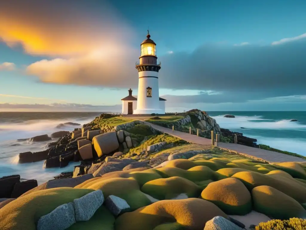 La majestuosa historia uruguaya del faro en Cabo Polonio, con detalles y colores vibrantes al atardecer