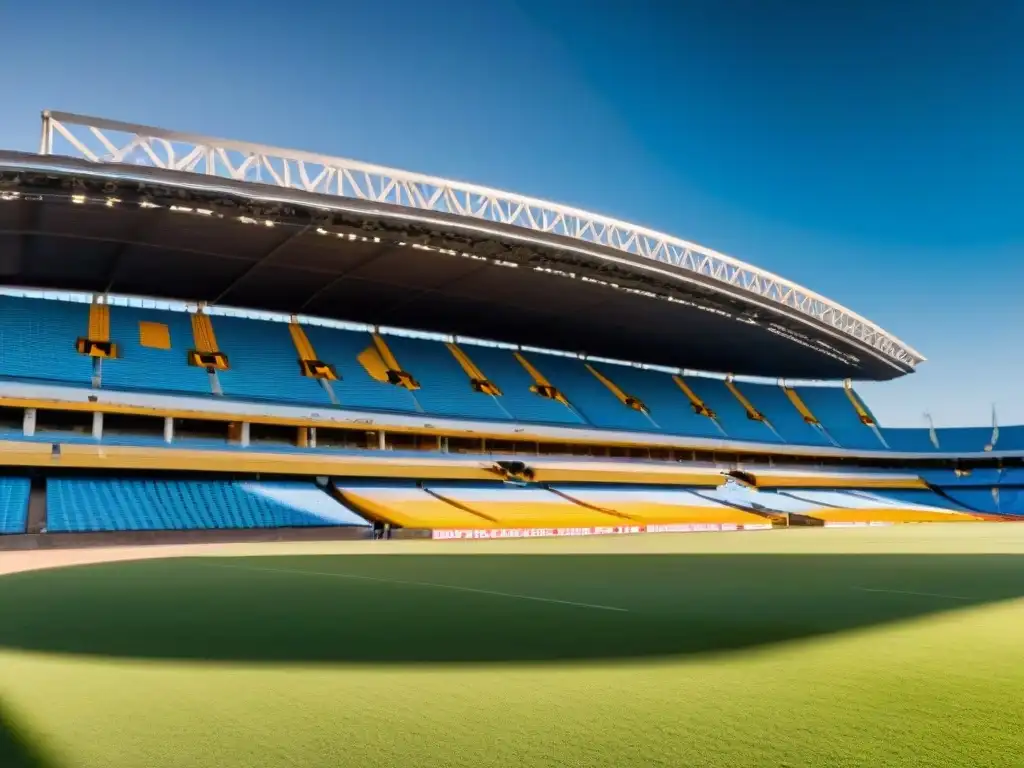 La majestuosidad del Estadio Centenario en Uruguay, resaltando su arquitectura única