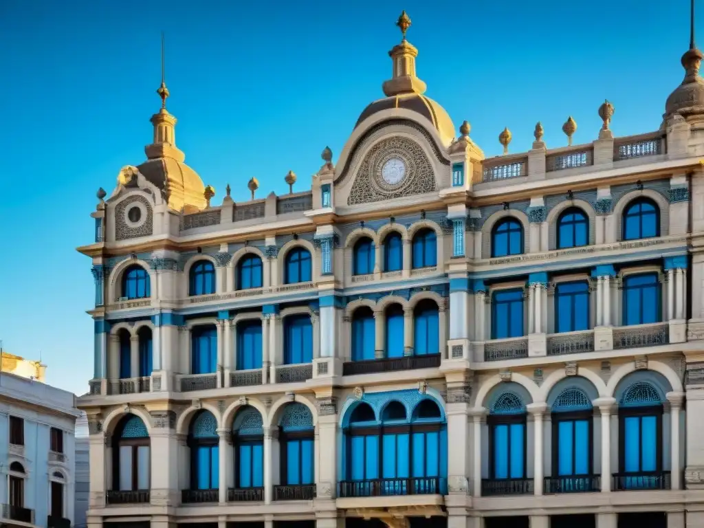 La majestuosidad del Palacio Salvo en Plaza Independencia, Montevideo, destaca la historia y la arquitectura gótica de la ciudad