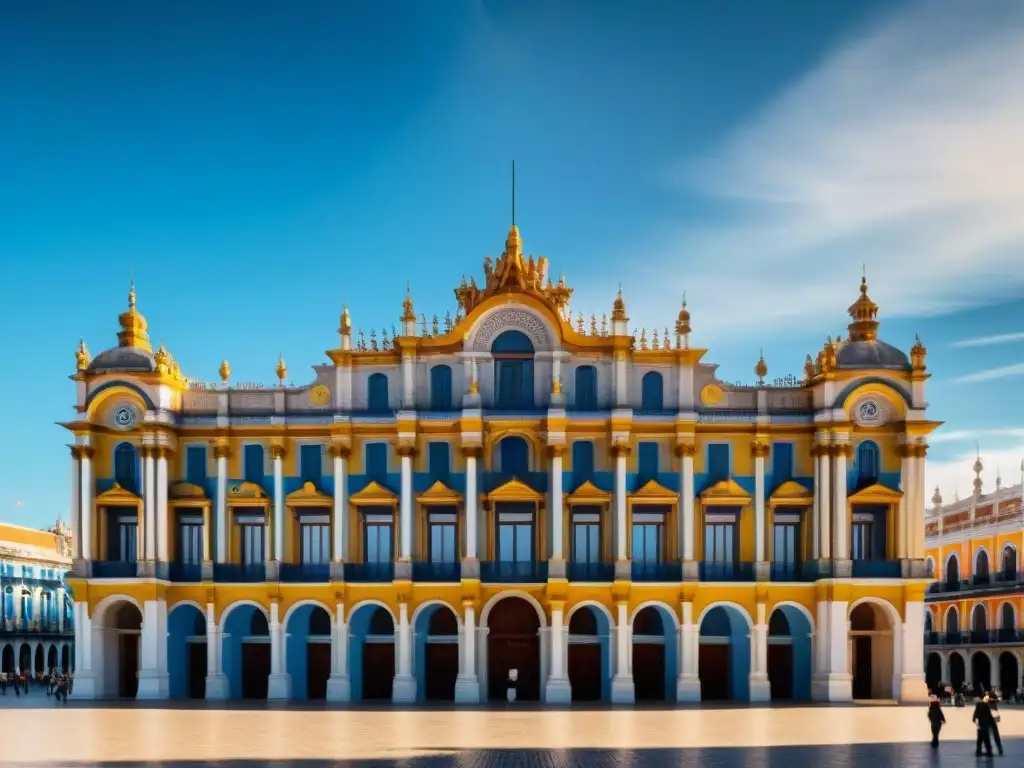 El majestuoso Palacio Salvo destaca en Plaza Independencia, Montevideo, con su historia y atmósfera cultural