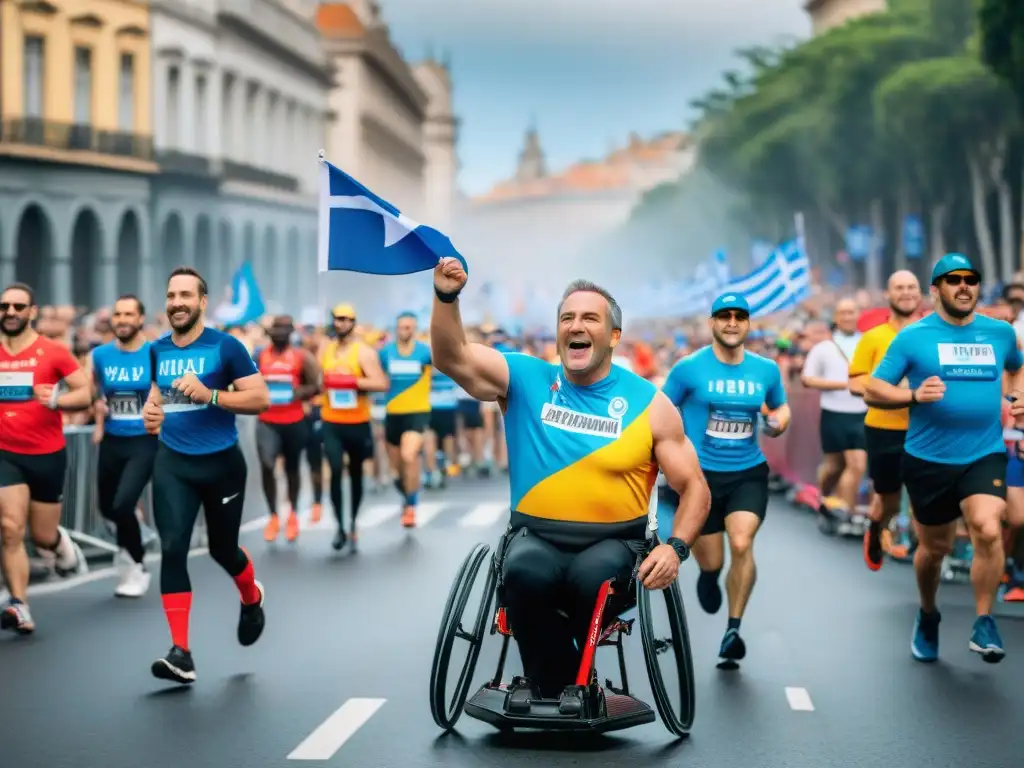 Maratones inclusivos en Uruguay: Diversidad y unidad en una vibrante carrera por las calles de la ciudad