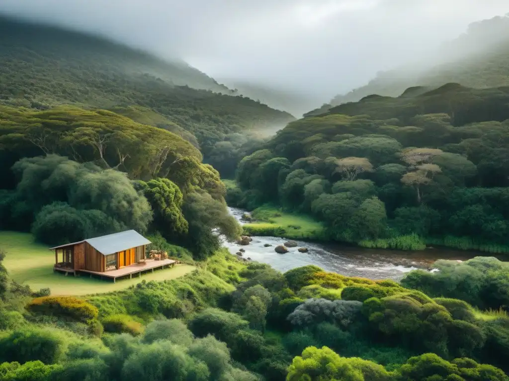 Mejores ecolodges en Uruguay: Ecolodge sostenible entre árboles altos, cabañas de madera y actividades ecoamigables