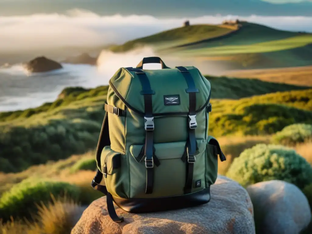 Una mochila fotográfica lista para explorar los bellos paisajes de Uruguay