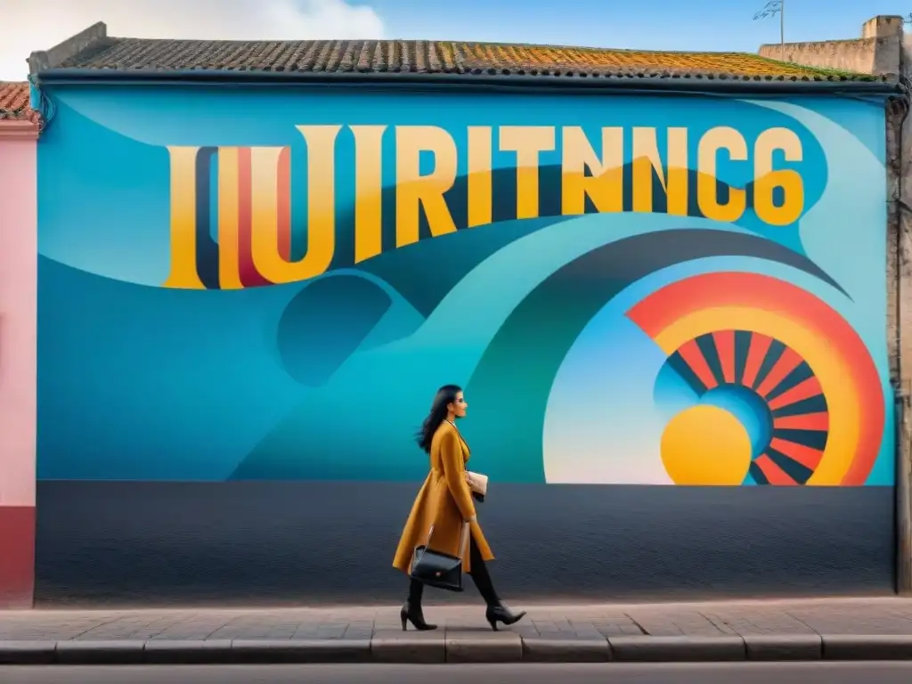 Un mural vibrante en Uruguay, reflejando momentos históricos de gran significado social y político