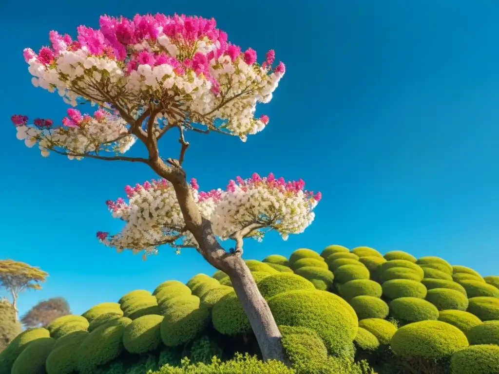 Renacer de la naturaleza primavera en Uruguay: Detalle vibrante de un ceibo en flor