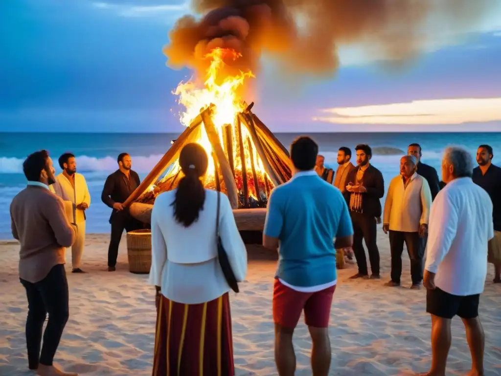 Noche mágica en la Fiesta de San Juan en Uruguay: comunidad, celebración y tradición en la playa junto al fuego