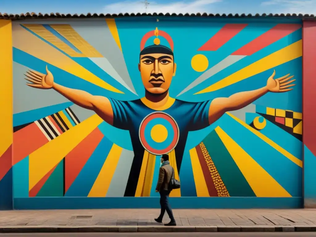 Obra maestra de Joaquín Torres García, mural 'El hombre cósmico' en Montevideo, historia arte uruguayo viaje cultural