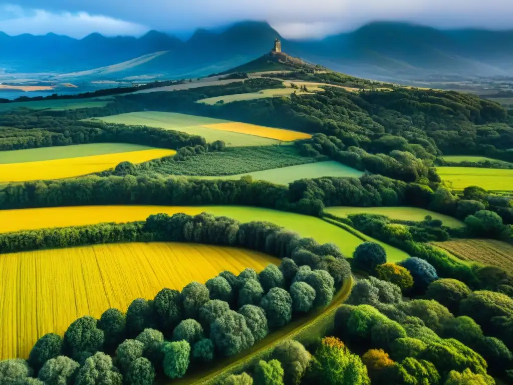 La transformación del paisaje de Uruguay a lo largo de las cuatro estaciones, resaltando la belleza y diversidad de sus paisajes