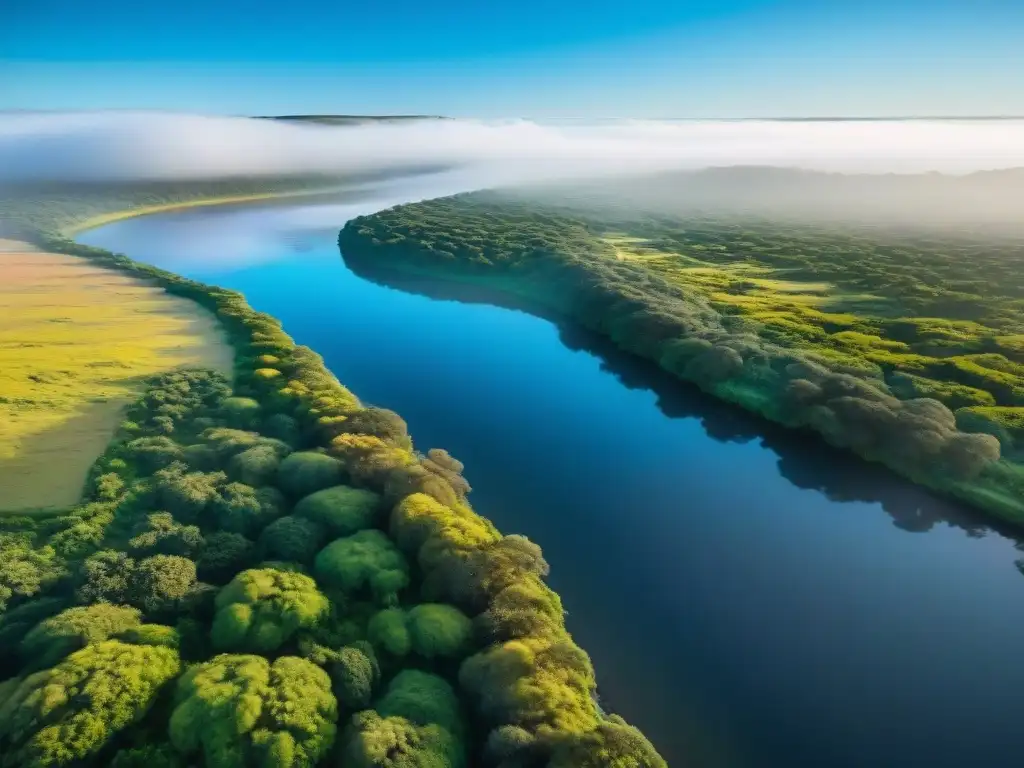 Un paraíso natural en Parques Nacionales Uruguay, con vida silvestre exuberante y serenidad