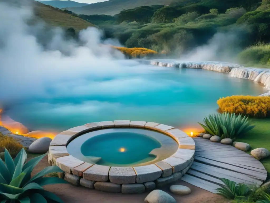 Un paraíso de termas y tradición en Uruguay: aguas cristalinas rodeadas de exuberante vegetación y arquitectura tradicional