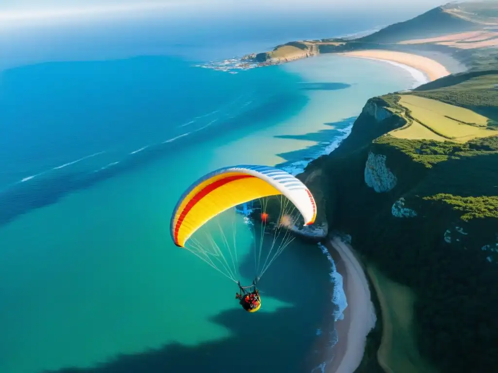 Disfruta del parapente en la costa uruguaya, ¡vuela alto sobre acantilados y el vasto mar!