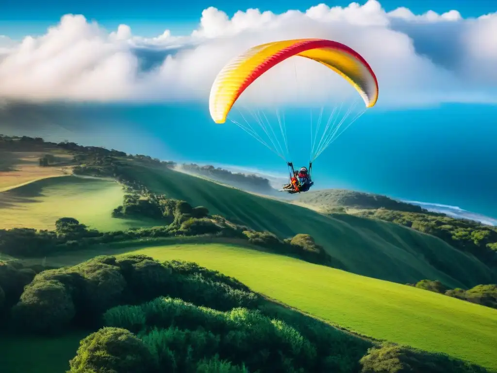 Parapente en Uruguay: libertad y experiencias en el cielo colorido y emocionante