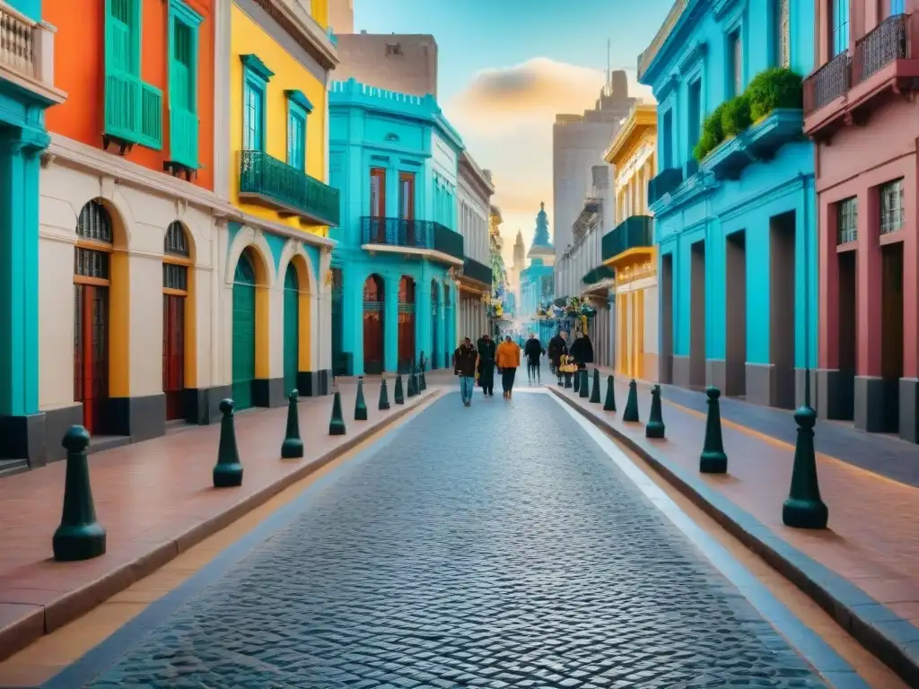 Paseo por las encantadoras calles de Montevideo, donde la arquitectura histórica y la vida local se entrelazan