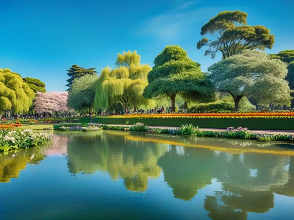 Paseo por el Prado Montevideo: Un oasis de tranquilidad con un estanque sereno, patos y naturaleza vibrante